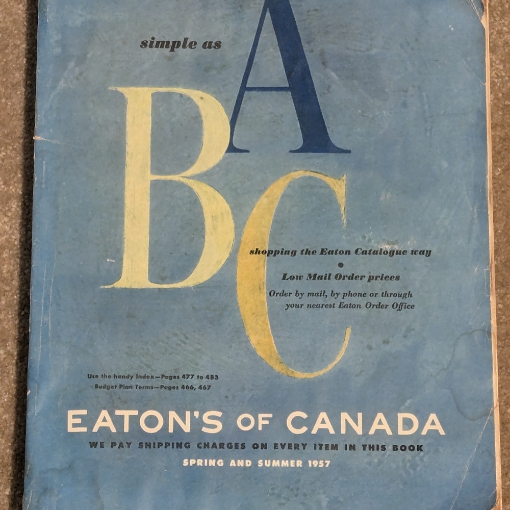 1957 Eaton's of Canada Spring and Summer Catalogue